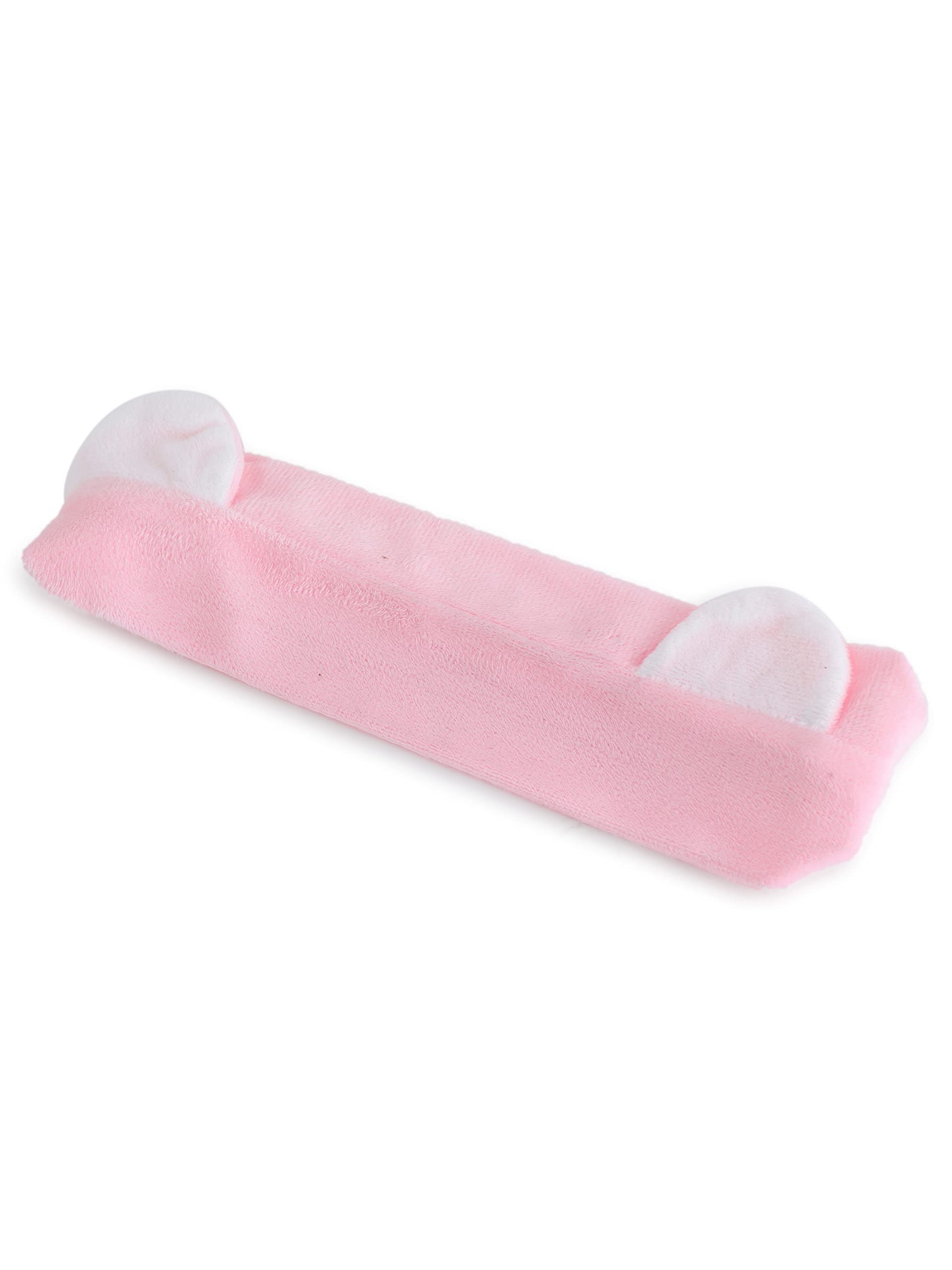 Beauty Adjustable Makeup Headband for Girls Soft, Stretchable Bunny Ear Hair Band for Skincare, Facial Cleansing & Makeup | Non-Slip, Gentle & Reusable Elastic Band Pink (1 Pc)-image-18