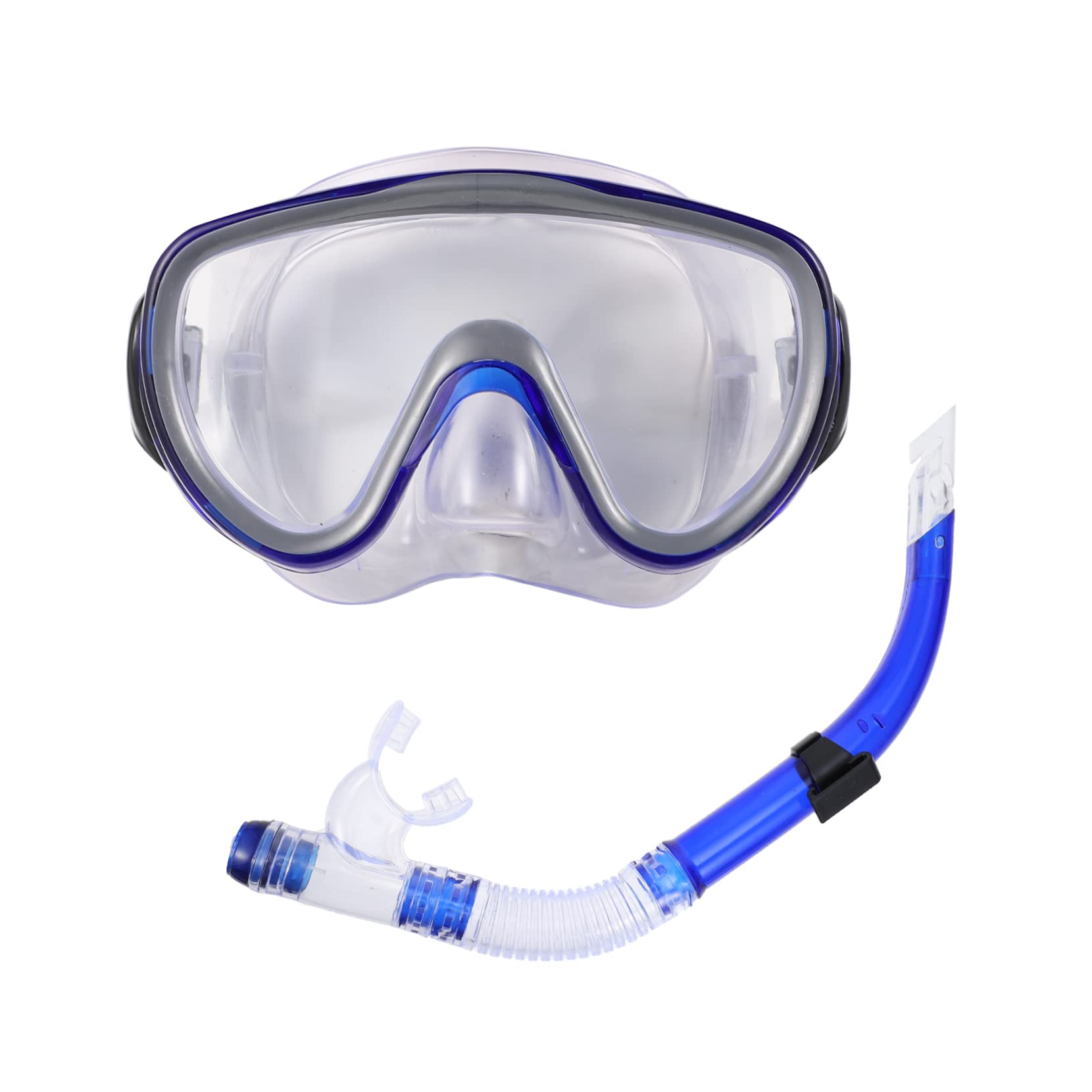 Balacoo Adult Snorkel Set Dry Snorkel Mask Goggles Nose Cover for Snorkeling and Swimming