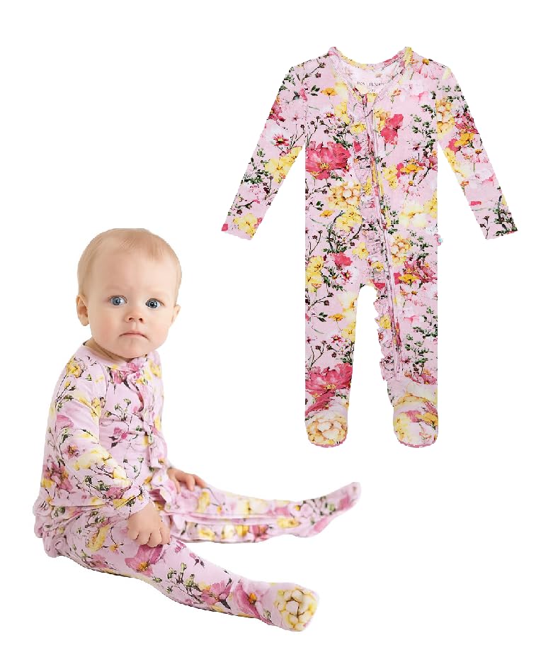 Image of Posh Peanut Baby Rompers Pajamas - Newborn Sleepers Boy Clothes - Kids One Piece PJ - Soft Viscose from Bamboo