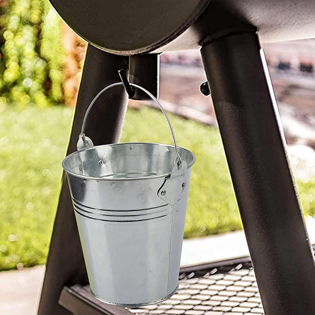 INOOMP Secchio Raccogliogocce Barbecue in Ferro, Kit con 10 Fodere