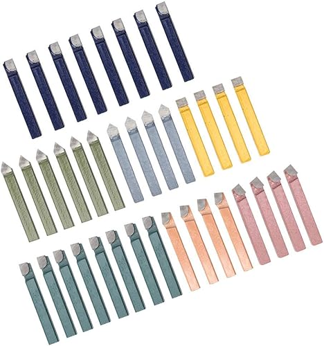 Miniatura 2 de Juego de herramientas de torneado de soldadura con punta de carburo de 38 piezas, brocas de soldadura de fresado, kit de herramientas de corte de