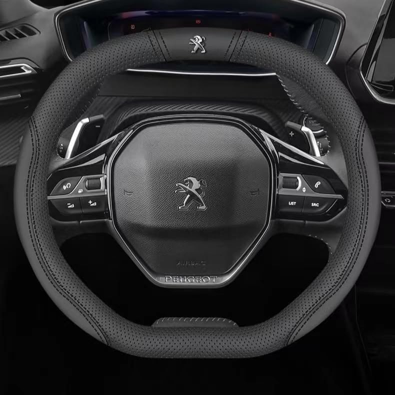 Coprivolante In Pelle Per Peugeot 307 CC Coupe Cabrio 2003-2008 – Traspirante E Antiscivolo
