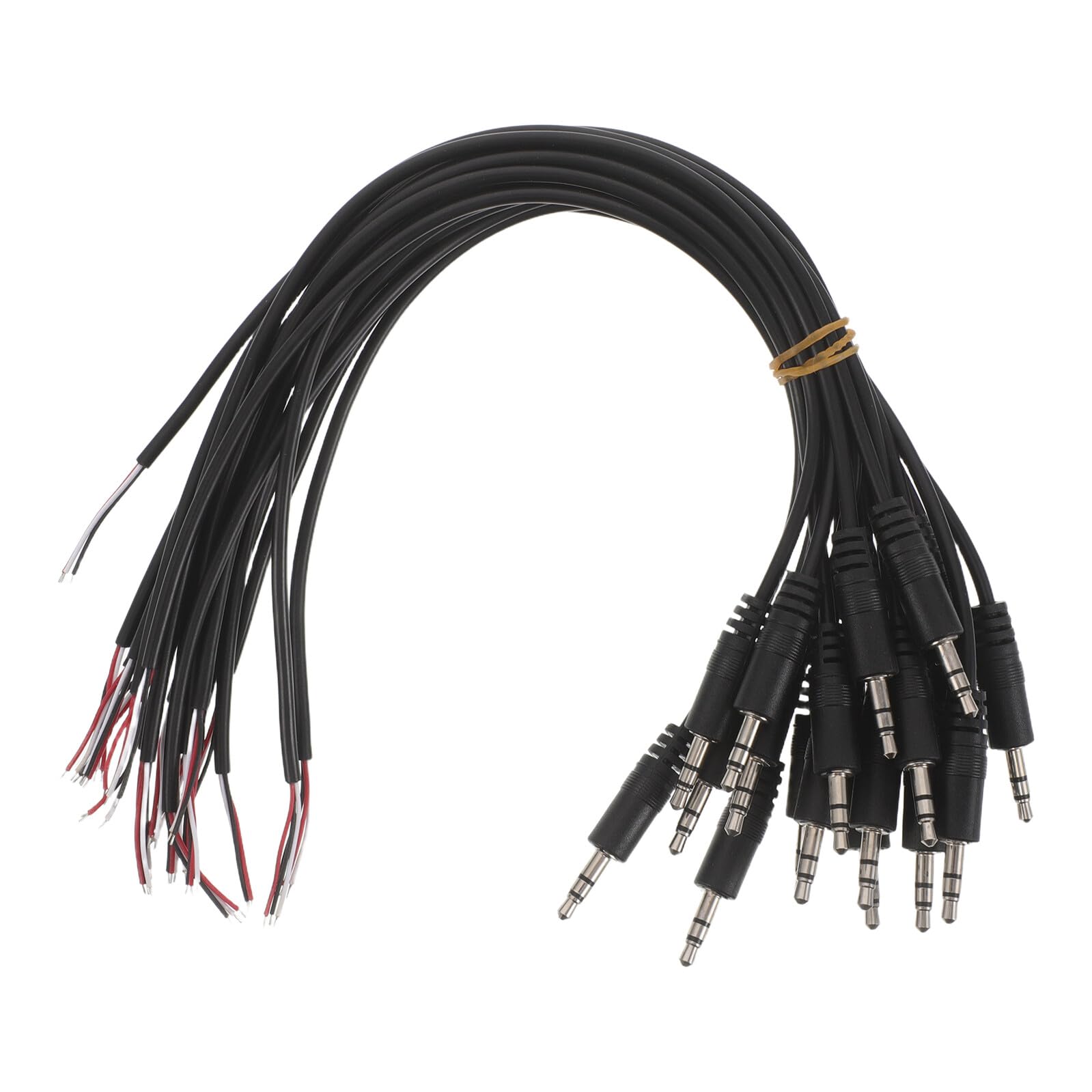 Cable de audio jack macho desnudo con conector auxiliar de auriculares Veemoon 8