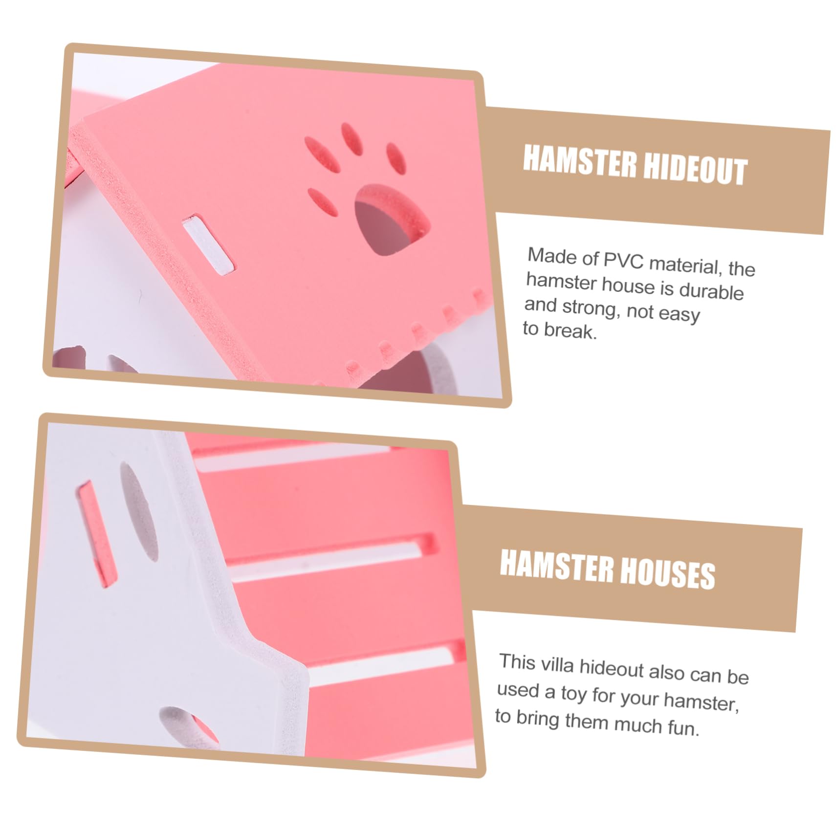 POPETPOP Hamster Guinea Pig Shelter Multipurpose Hideout Cage for Rats Rabbits Fun Tunnel