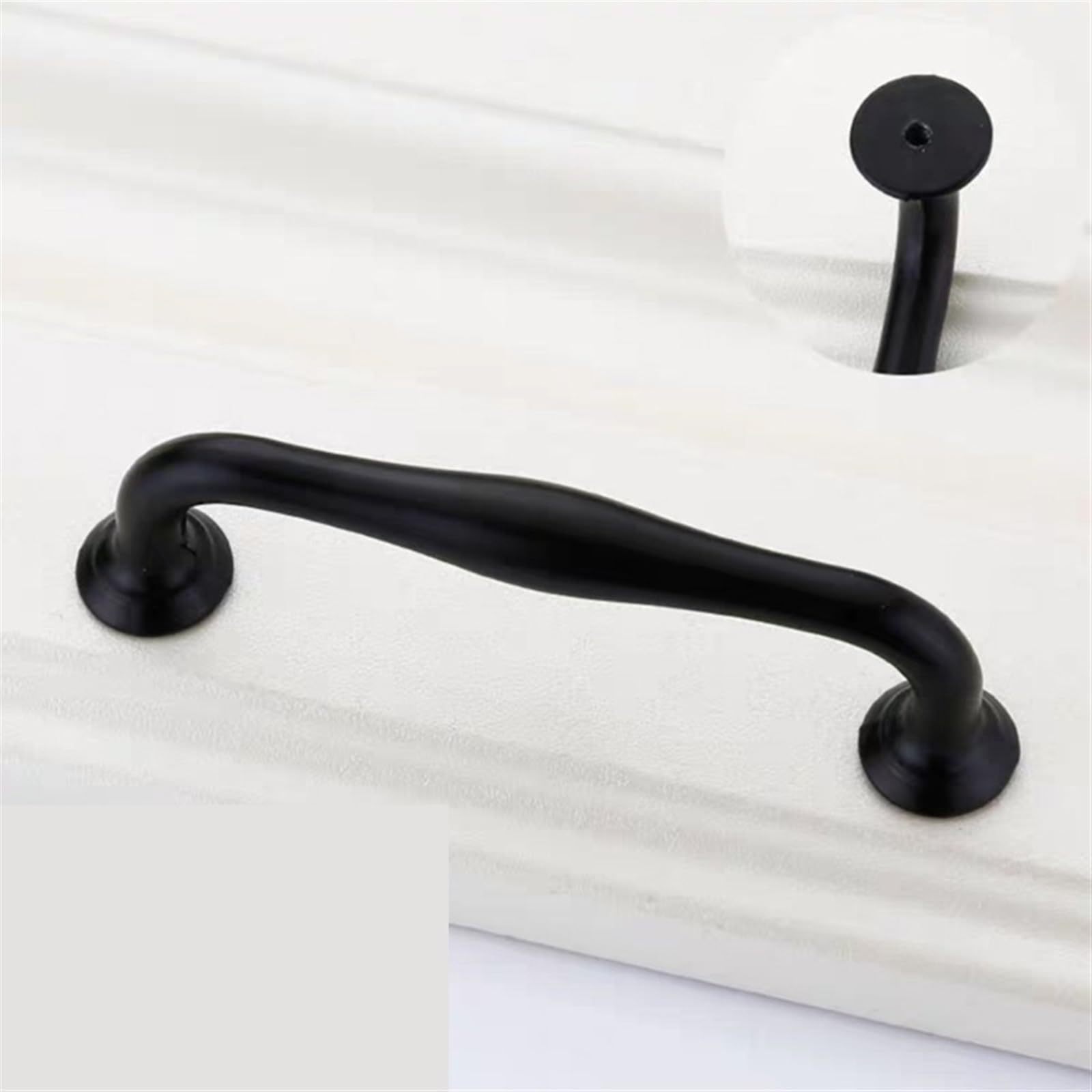 Poignées d'armoire noires 1 pièces pour changer poignée cuisine