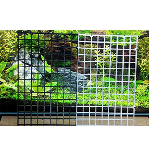 Balacoo 4pcs Aquarium Divider Fish Tank Grid Divider Tray Egg Crate Bottom Divider Isolation Board with 4Pcs Sucker Clips Aquarium Supplies