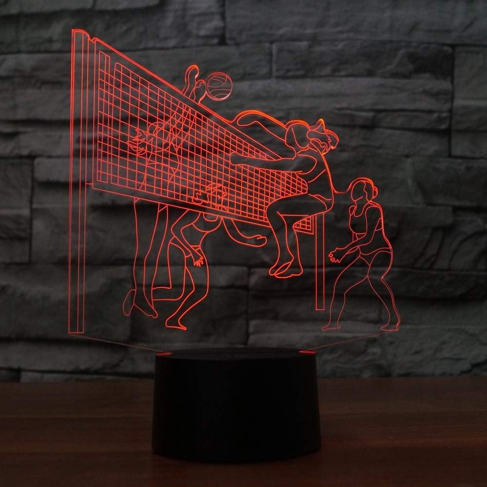 Luce Notturna 3D A Forma Di Baseball Con 16 Colori LED E Telecomando - Lampada Decorativa Per Cameretta Ragazzi, Idea Regalo - 6