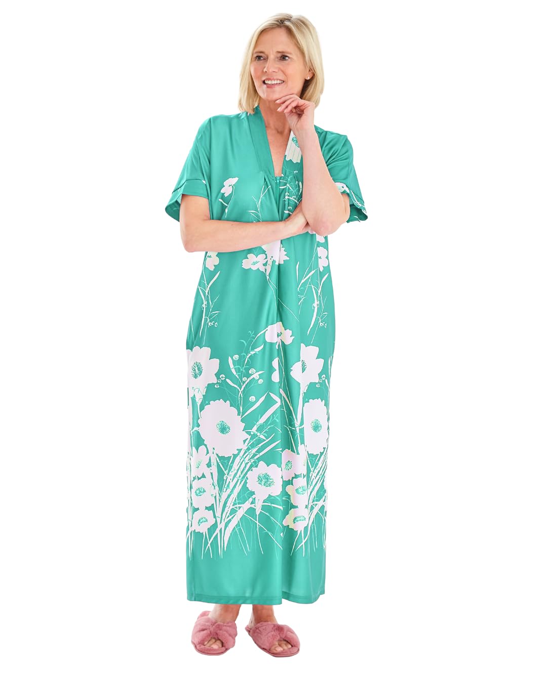 Fashion Friendly Aqua Kaftan Extra Large (20-22)