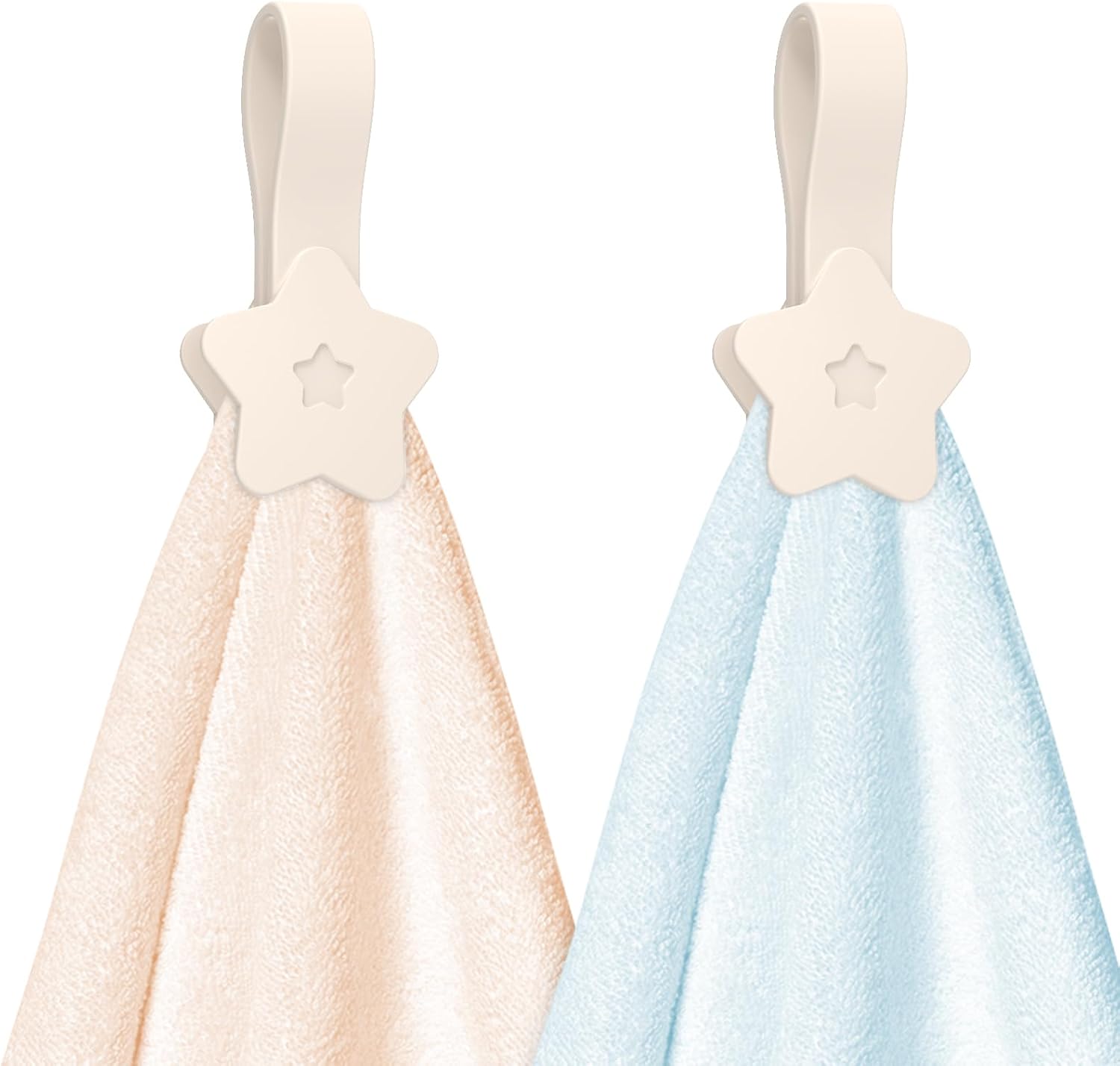 Magnetic Towel Clip Silicone Star Design Silicone Towel Clip(White)