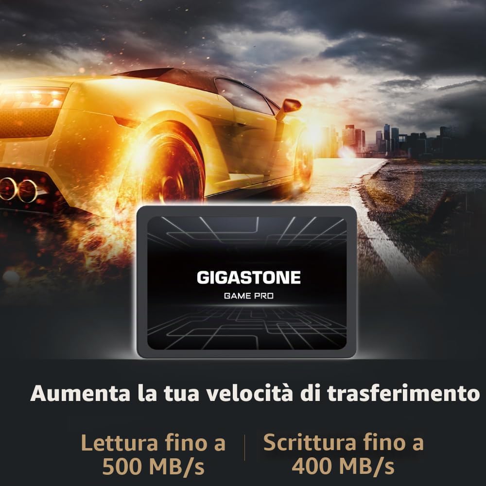Gigastone SSD SATA III 128GB (5 Pack) 2,5" SSD interno 3D NAND Internal Solid State Drive Compatibile con Laptop e PC Desktop 2.5 Inch Velocit? di Lettura fino a 510MB/s SLC Cache Performance
