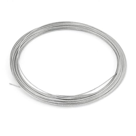 Generic Grinding Machine 1mm Dia 7x7 10M Long Stainless Steel Wire Rope Cable