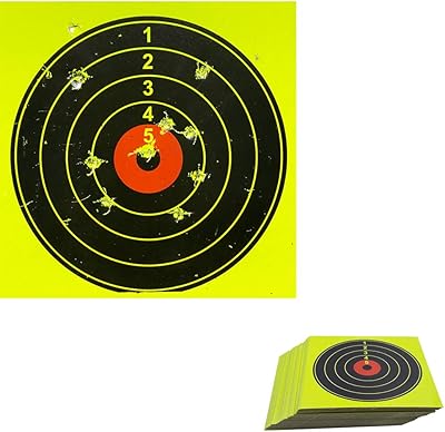 Target House 100 pcs 14X14cm Cardboard Splatter & Reactive Paper arget can be Match with Pellet Trap