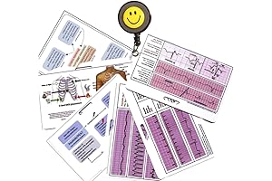 EKG Nurse Badge Reference Card - Nursing School Companion