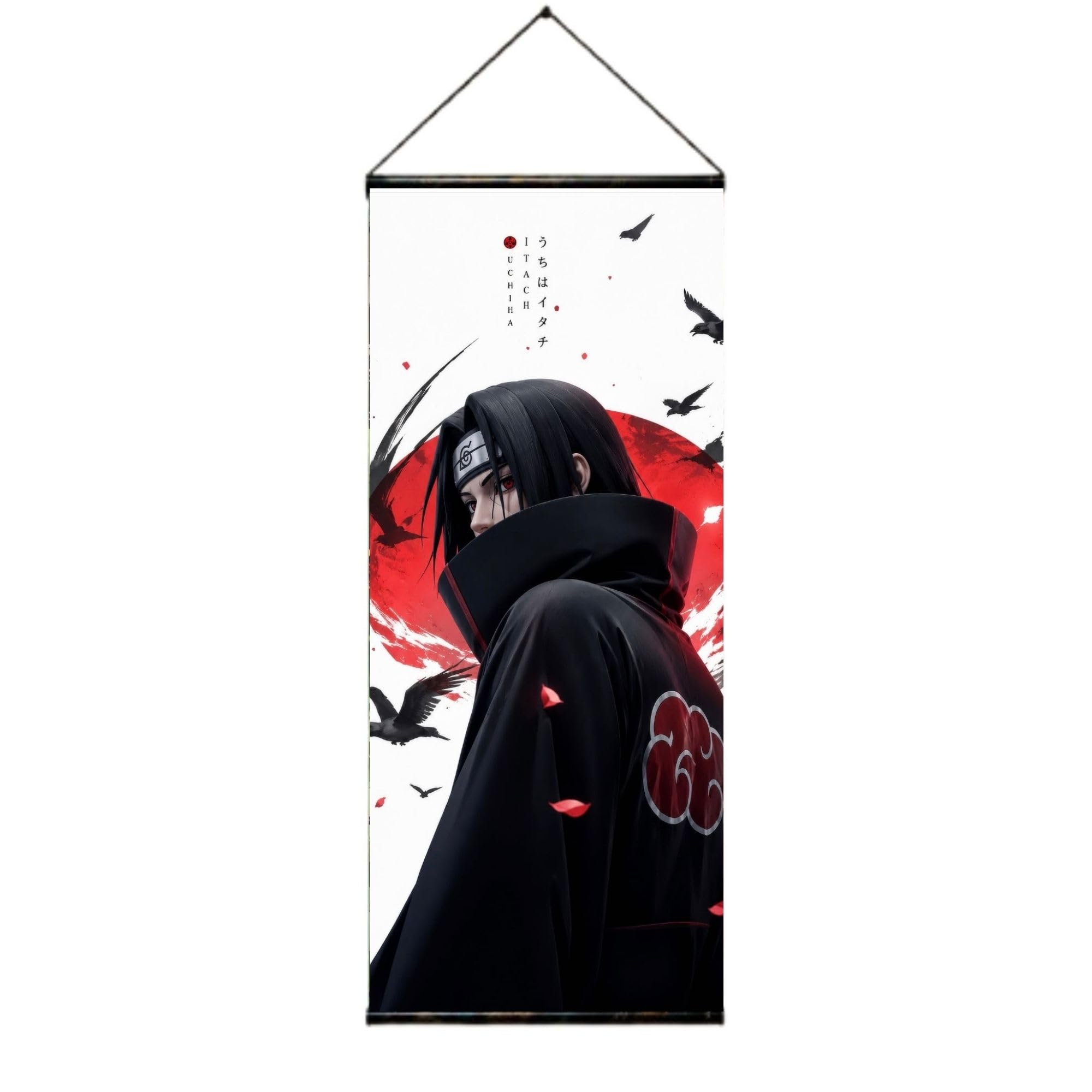 BORN CHEF Itachi Uchiha Anime Wall Hanging Scroll Poster | Naruto Theme, Japanese Art Style, Akatsuki Design, Room Decor, Hanging Scroll-image-21
