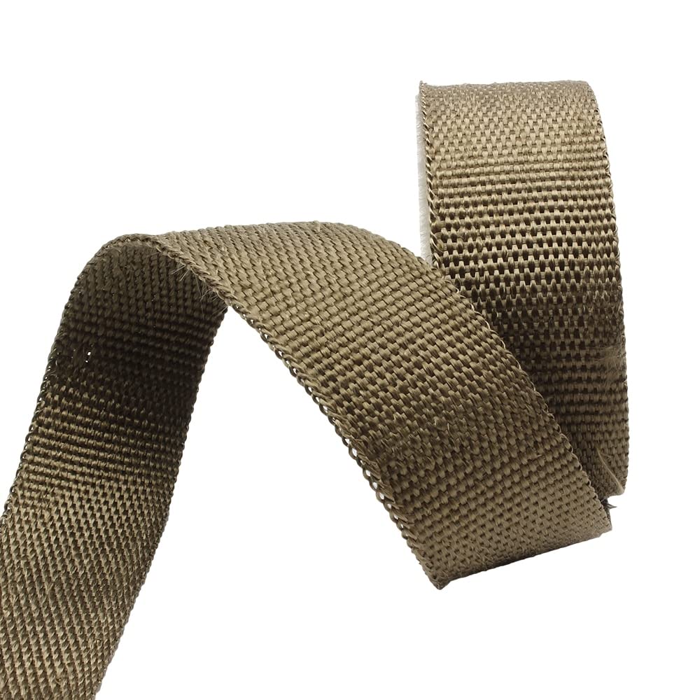 Cinta Anticalorica Para Escapes Cinta térmica de escape de 5cm x 5M/10M/15M/20M, cinta térmica de fibra de vidrio, rollo de aislamiento múltiple resistente con bridas de acero inoxidable Cinta Termica