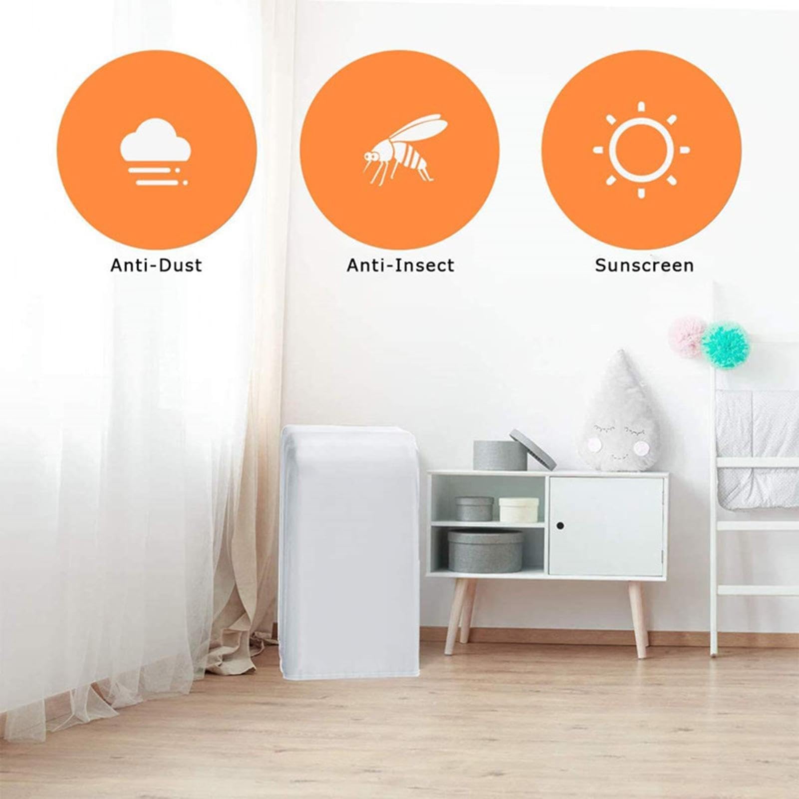 Copertura Impermeabile Per Condizionatore Portatile – 40x46x75 Cm, In Tessuto Oxford, Corda Regolabile