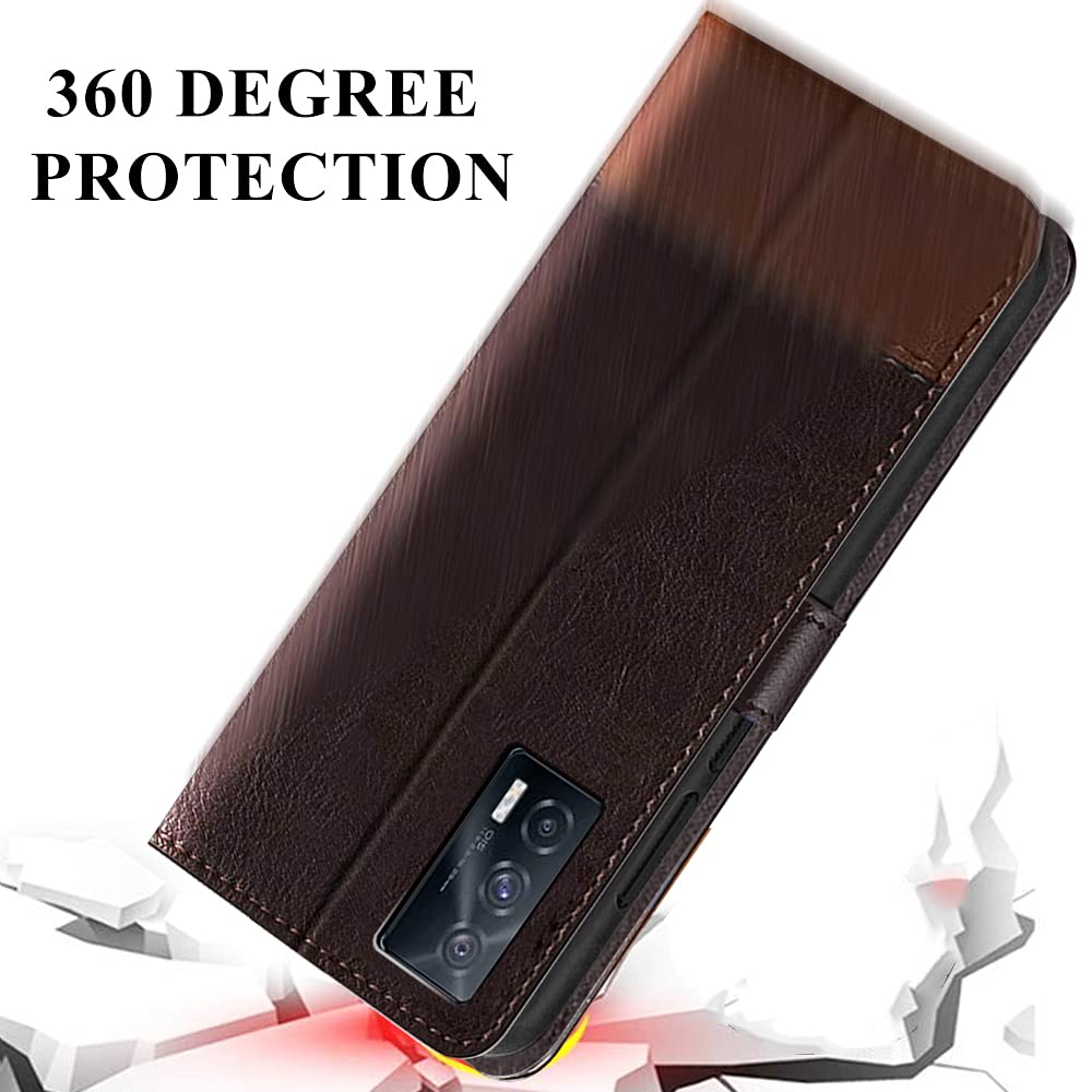 iQOO 7 5G Flip Cover - Leather Style with Stand & Pockets -8