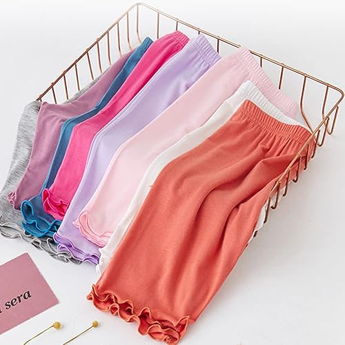 Miniatura 6 de Pantalones cortos de ciclismo de baile para niñas, paquete de 4 pantalones cortos de seguridad activa para parque infantil, gimnasio, deportes