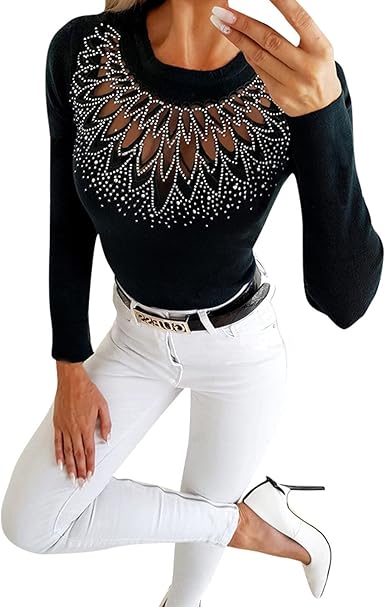 Slim fit jumpers womens Clearance