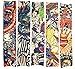 Price comparison product image 10 Pcs Fake Temporary Tattoo Sleeves Body Art Sunscreen Stockings Accessories ,Tribal, Dragon, Skull Design , and Etc.