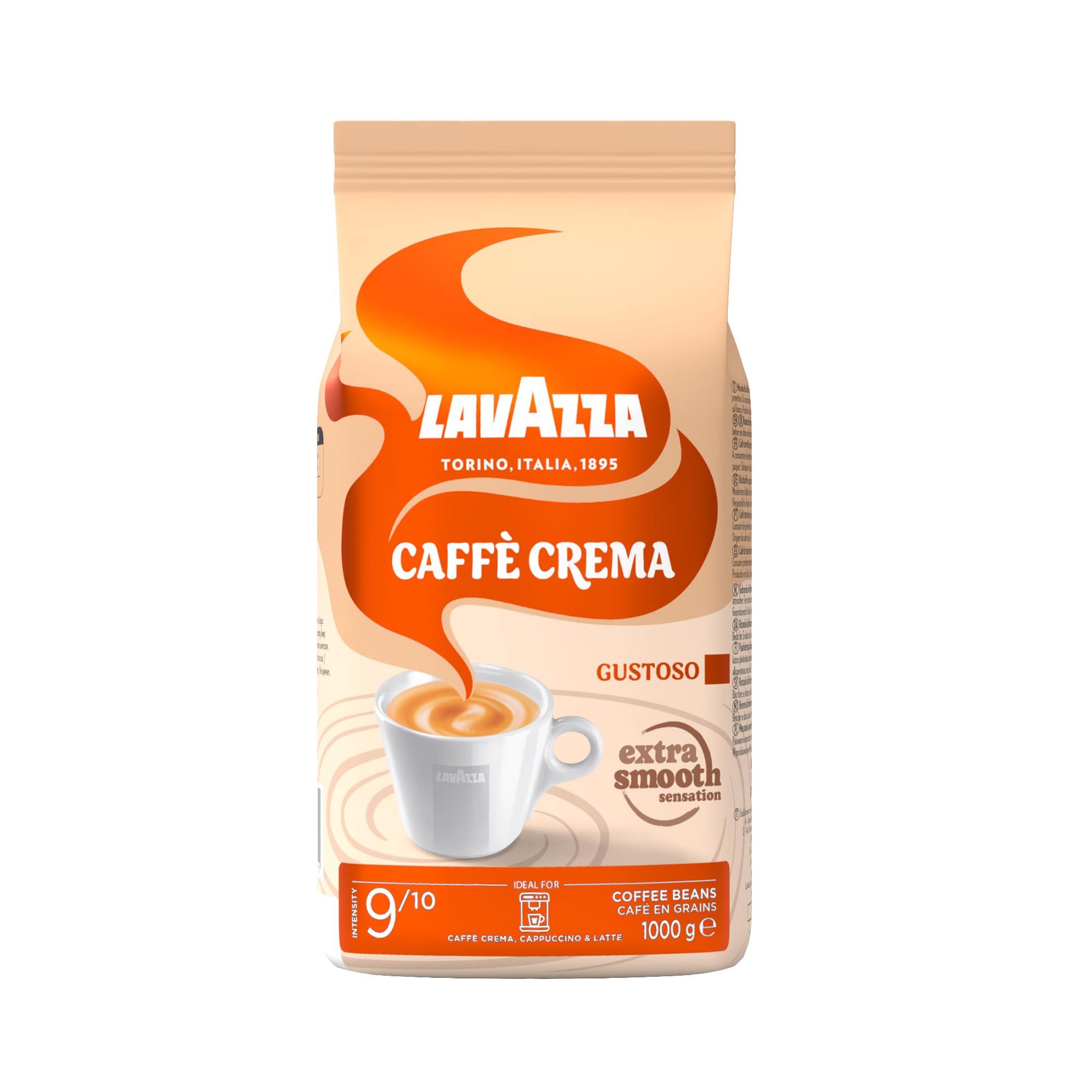Lavazza Caffè Crema Gustoso Kaffee ganze Bohne 1 kg