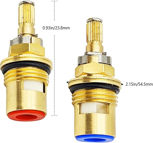 Miniatura 3 de Paquete de 2 cartuchos de válvula de cerámica compatibles con Kohler K-GP77005-RP K-GP77006-RP cartucho de grifo frío y caliente