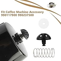 Vista 5 de Cesta de café para máquina de café con resorte inferior, kit de tapón de repuesto para máquina de café Mr. Coffee Hamilton, accesorio 990117900 2