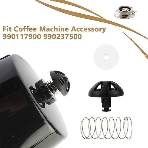 Miniatura 8 de Cesta de café para máquina de café con resorte inferior, kit de tapón de repuesto para cafeteras Hamilton Beach, modelos de ajuste 990117900