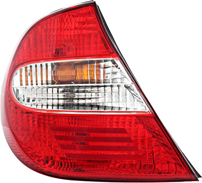JP Auto Outer Tail Light Compatible With Toyota Camry 2002 2003 2004 Driver Left Side Taillamp