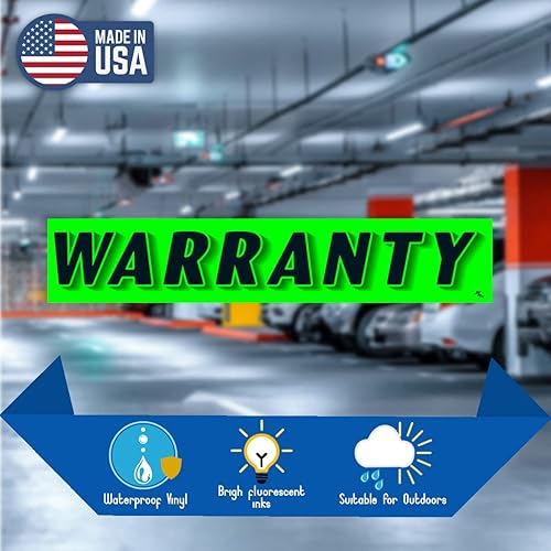 Miniatura 3 de Versa-Tags Calcomanías de eslogan de vinilo verde Chartreuse Paquete de 12 para publicidad de parabrisas de concesionarios de automóviles,