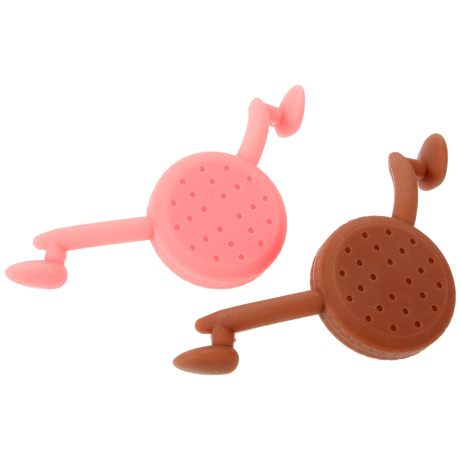 Sewroro 2pcs Smile Corrector Lips Trainer Silicone Facial Muscle Exerciser Mouth Shaper for Daily Face Toning in Brown