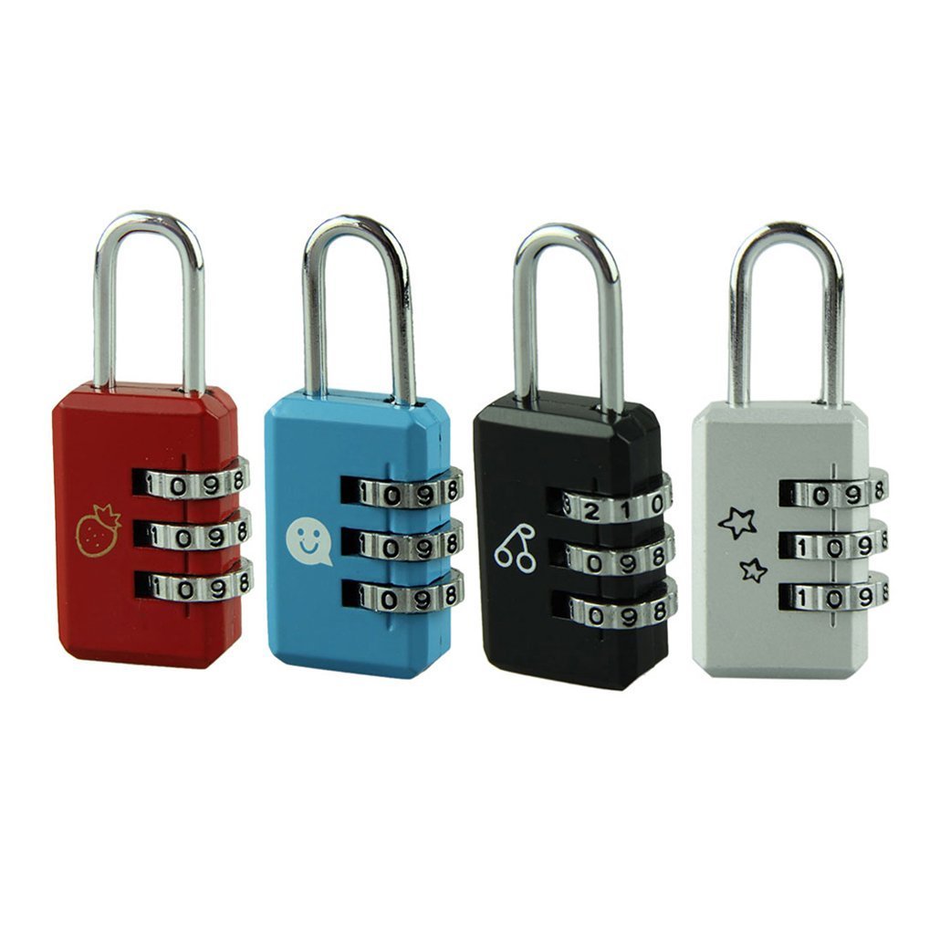 Xcsskg Assorted Color Tsa Suitcase Combination Lock Travel Luggage Padlock With Retail Box(Assorted Color)