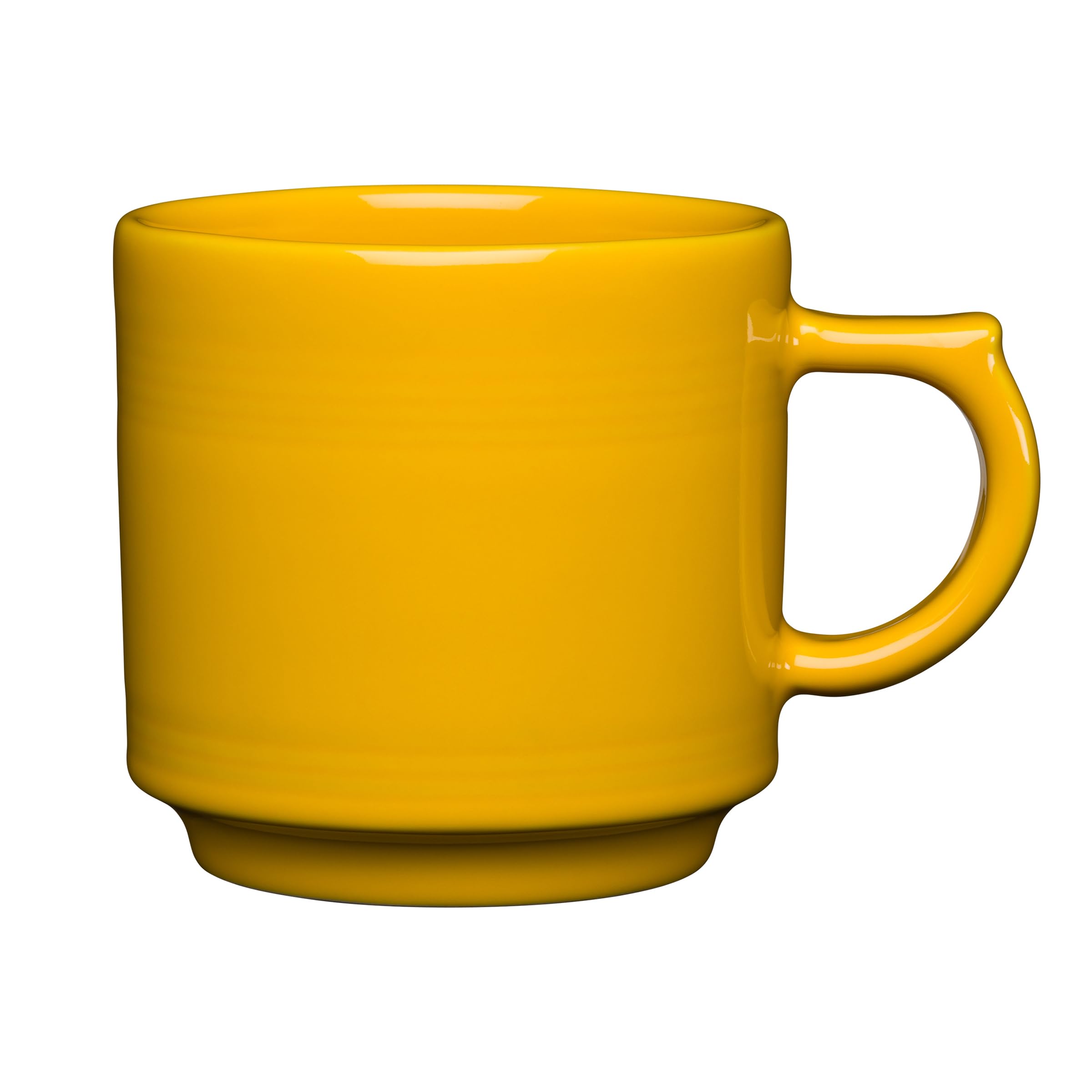 Amazon.com | Fiesta 16oz Stackable Mug  Durable Ceramic, Lead-Safe,  Dishwasher/Microwave/Oven Safe  Made in USA - Daffodil: Coffee Cups & Mugs