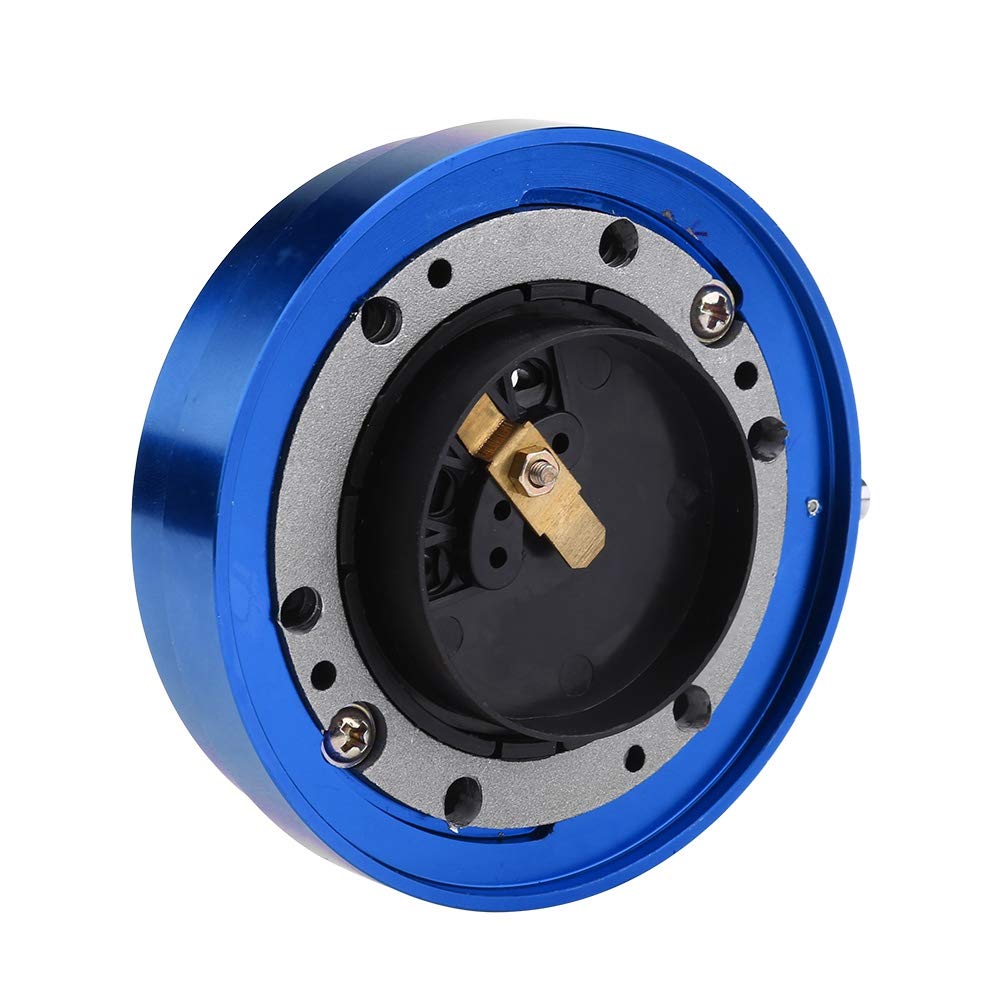 Volante A Sgancio Rapido A 6 Fori | Universale Per Auto Da Corsa | Rosso, Con Viti E Dadi | Facile Installazione - Foto 10