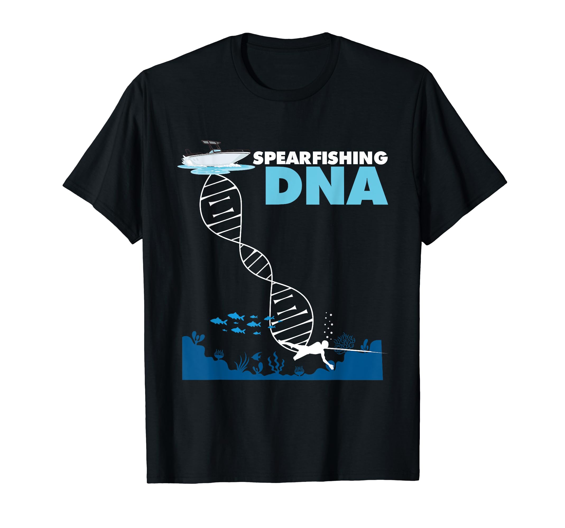 Spearfishing DNA | Speargun Freediving | Spearfisher T-Shirt