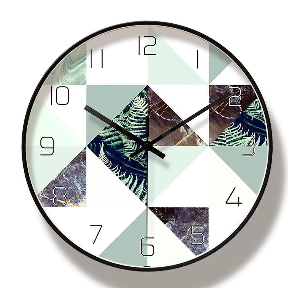 Horloge murale en métal minimaliste pour salon et chambre