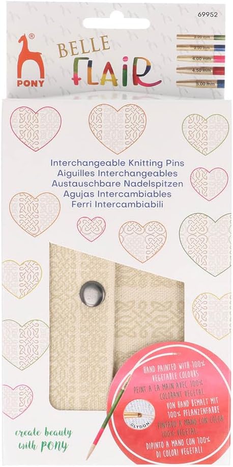 Pony Belle Flair Interchangeable Knitting Tips Set 14cm 3.00-5.00mm