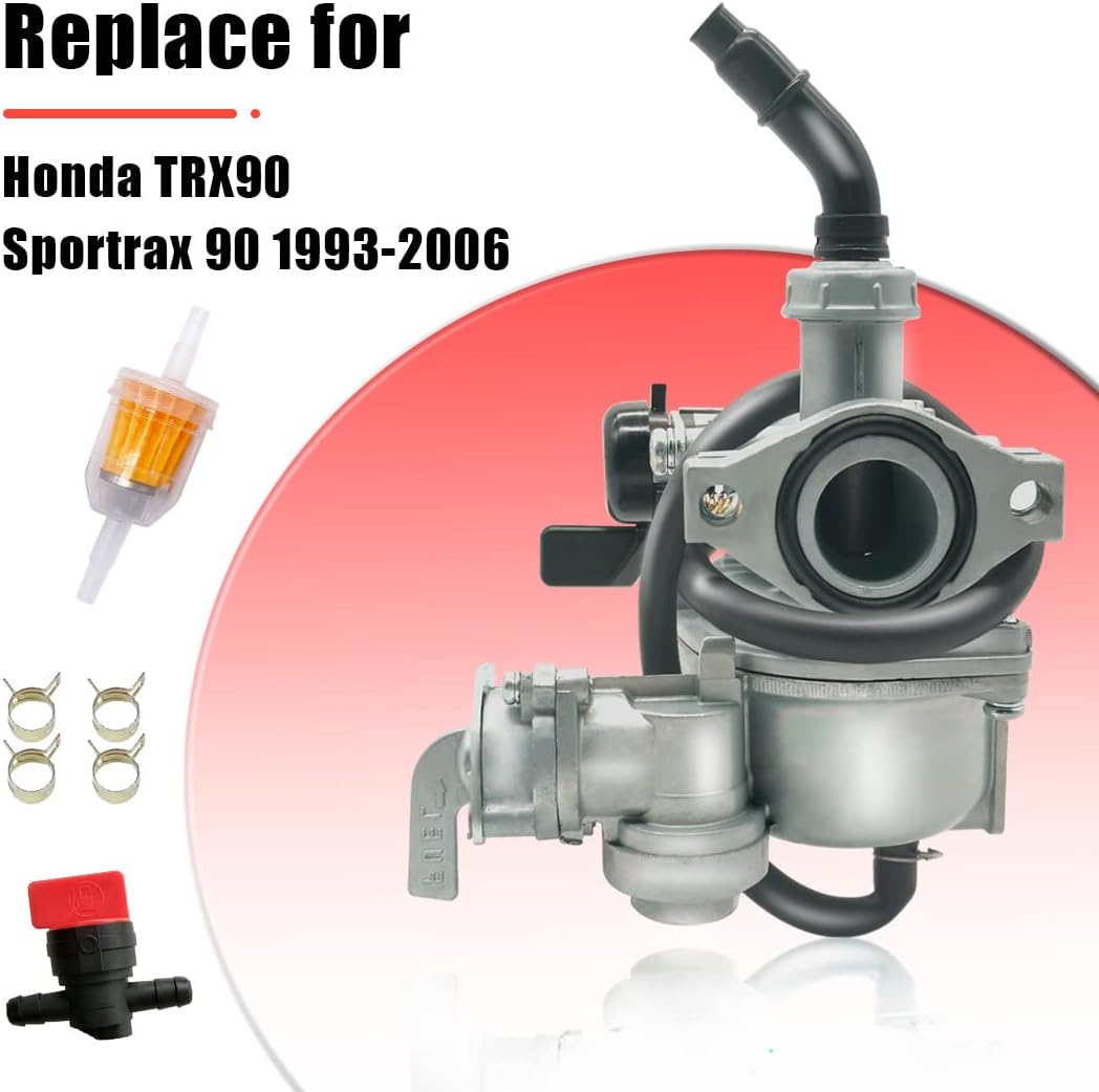 TRX90 Carburetor Replace for Honda TRX 90 EX 90EX Sportrax Fourtrax 90 1993-2004 2005 2006 Carb 16100-HP2-673