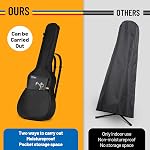 CAHAYA Guitar Bag Acoustic Guitar Case Cover Gig Bag for Acoustic Classical Guitars Black, 41 Inch, Red, Yellow and Blue