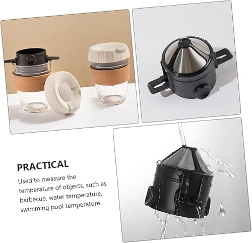 Miniatura 2 de HOMSFOU 1 filtro de café Veggie Dicer Coffee Dripper Cono Espumador de mano para taza, colador de verduras, Gotero de café reutilizable, gotero de