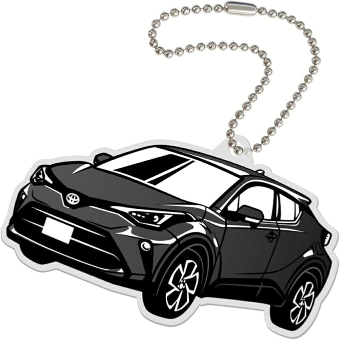 Amazon Co Jp トヨタ C Hr Chr デフォルメ アクリル キーホルダー くるま 車 自動車 愛車 イラスト プレゼント 誕生日 納車祝い B ブラック Lpa7121 Cl B 車 バイク