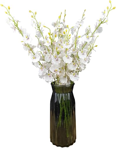 Miniatura 9 de OMUYGDD - Flores artificiales de seda, flores artificiales a granel, para boda, fiesta, hogar, oficina, decoración, no incluye jarrón