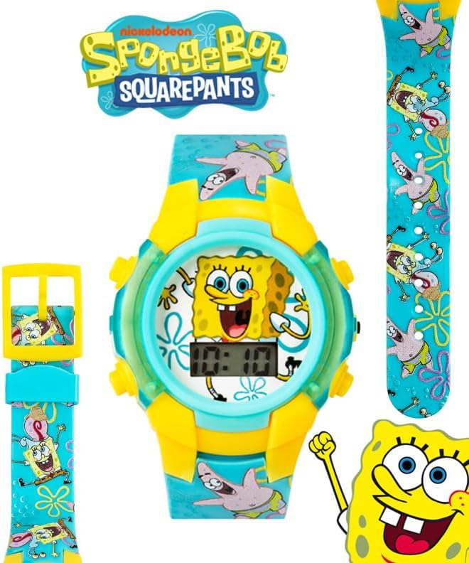തിരികെ view of Accutime Nickelodeon SpongeBob SquarePants Kids LCD Watch