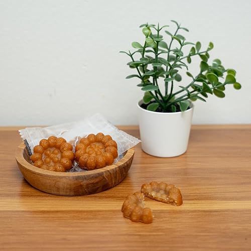 Miniatura 4 de Galletas tradicionales coreanas dulces de yak gwa de miel, 3 sabores variados, original, manzana canela, y matcha (7 onzas, paquete de 3)