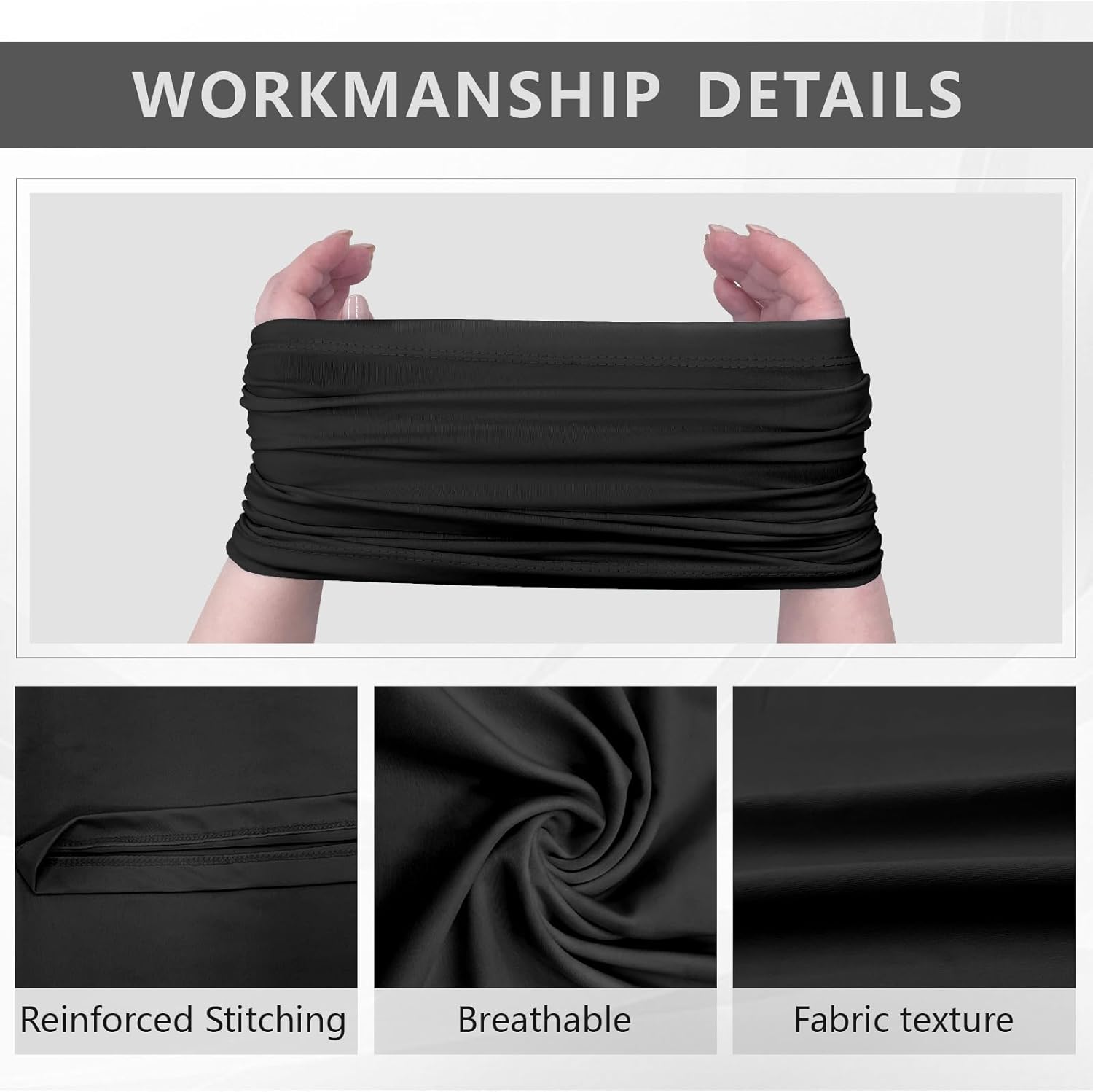 6 Pack Cooling Neck Gaiter Face Cover Mask Summer Breathable Dust UV Bandana Scarf for Men Women Fishing Running Cycling - Image 4