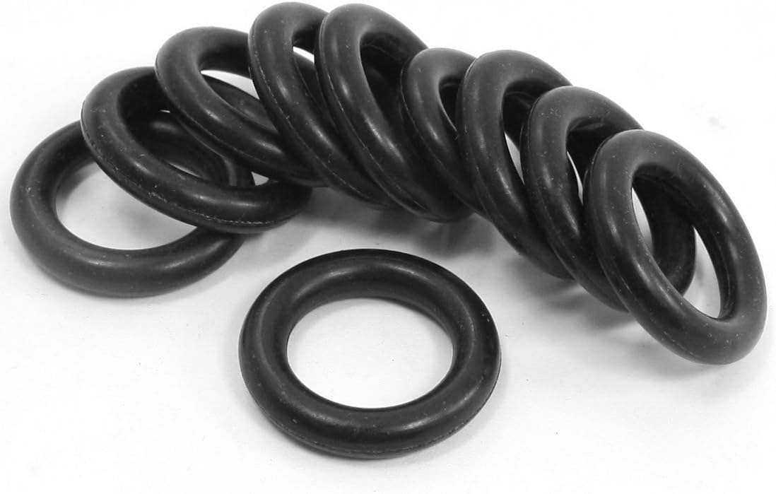 Uxcell Mechanical Rubber O Ring Oil Seal Gaskets (10 Piece), 26mm x 16mm x 5mm