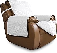Vista 298 de Easy-Going Funda de Sofá Reclinable Reversible Funda de Sofá Resistente al Agua Funda de Sillón Protector de Muebles con Correas Elásticas