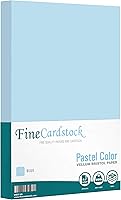 Vista 1 de Papel de color pastel azul de 8.5 x 14 pulgadas, ideal para artes y manualidades, invitaciones, menús e impresión de papelería, papel