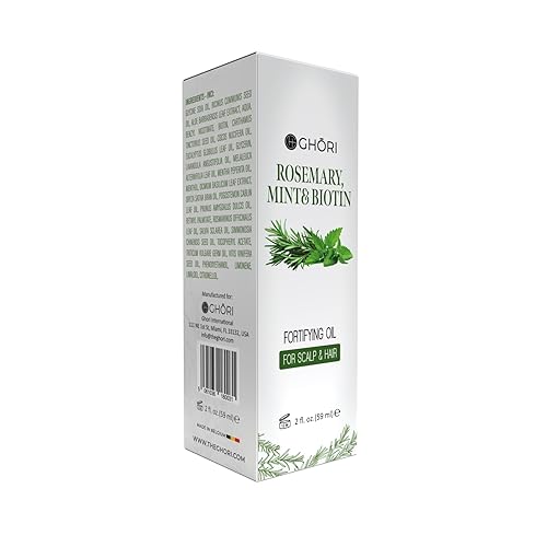Miniatura 5 de Ghori Aceite capilar de menta y biotina de romero clínicamente probado y probado, aceite esencial puro para el crecimiento y grosor del cabello,