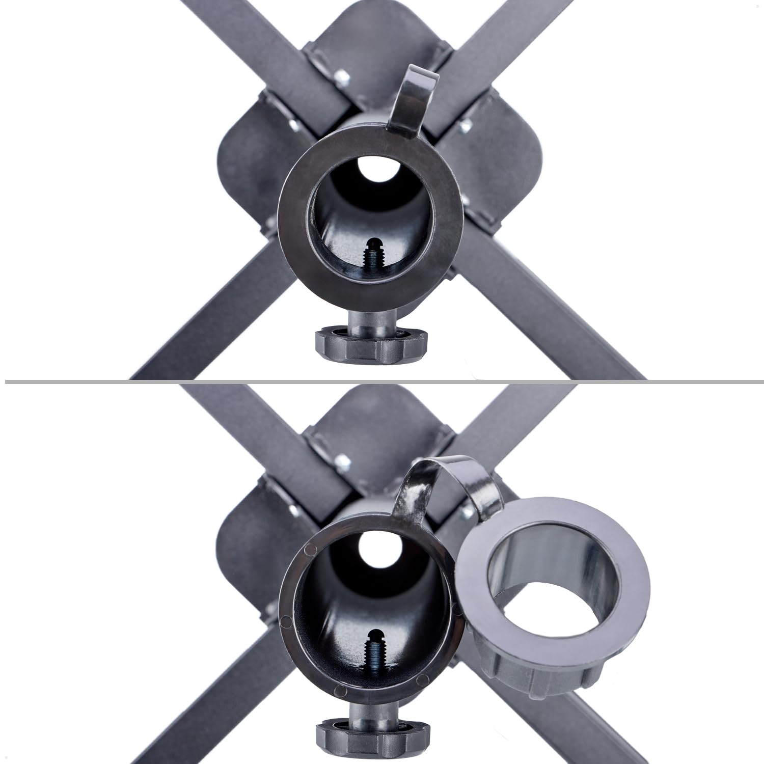 com-four® Portaombrellone in Acciaio Verniciato a Polvere - Portaombrellone Pieghevole - Portaombrellone per Giardino, Balcone e Terrazza - Portaombrellone Pieghevole - Supporto in Metallo